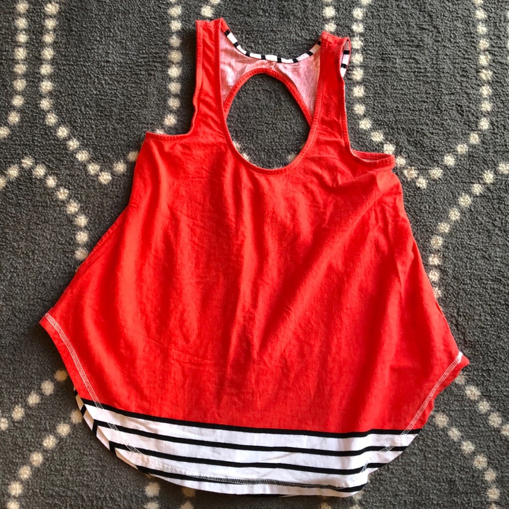 Anthro. (Deletta) Cute Mixed Cotton Tank Top - SIZE XS
